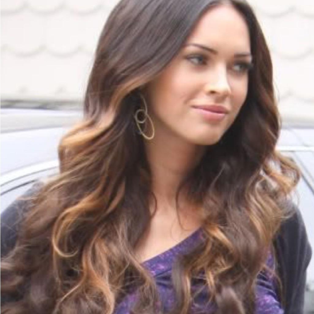 Was Worn Once Celebrity Megan Fox Chic Purple Midi Dress